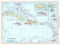West Indies, World Atlas 1913